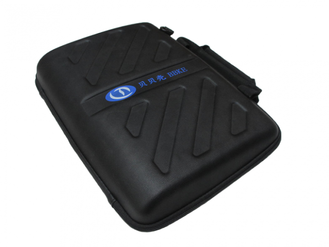 Black Laptop Protective Cover Cross Grain PU Fabric with Shoulder Strap 350*260*70mm