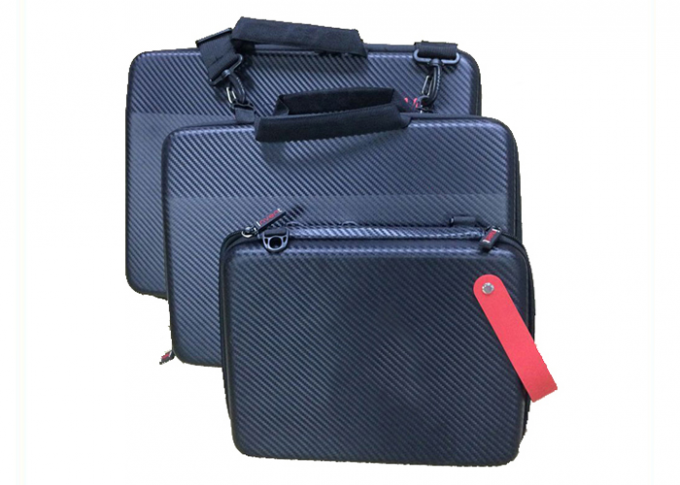 Small Size Lenovo Laptop Case Carbon Fiber PU Fabric with Handle 270*210*60mm