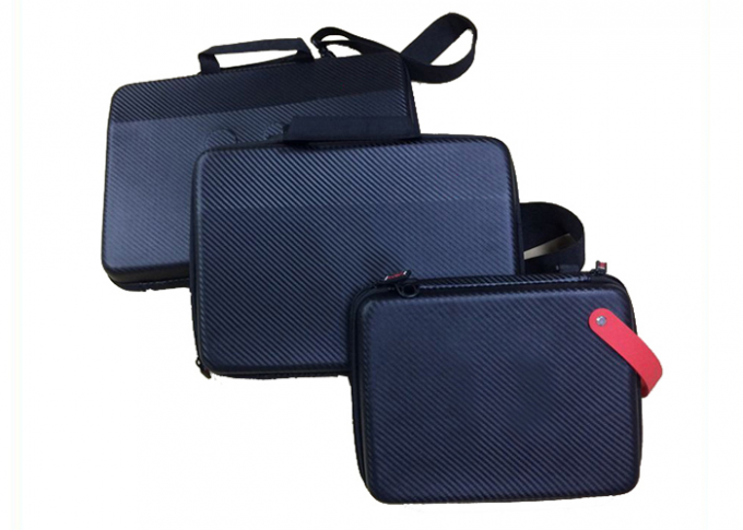 Small Size Lenovo Laptop Case Carbon Fiber PU Fabric with Handle 270*210*60mm