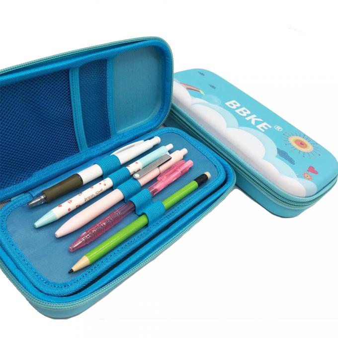 ECO Friendly Promotion Hard Cover Pencil Case , Eva Zipper Case