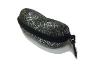 Black EVA Glasses Case Digital Printing Fabric Shockproof with Nylon Zipper