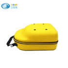 Yellow Color Cap Carrying Hard EVA Case Bag With Shoulder Straps , SGS Pass