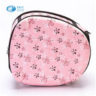 Lightweight Oval Waterproof EVA Storage Bag For Women Pink Or Gold Color