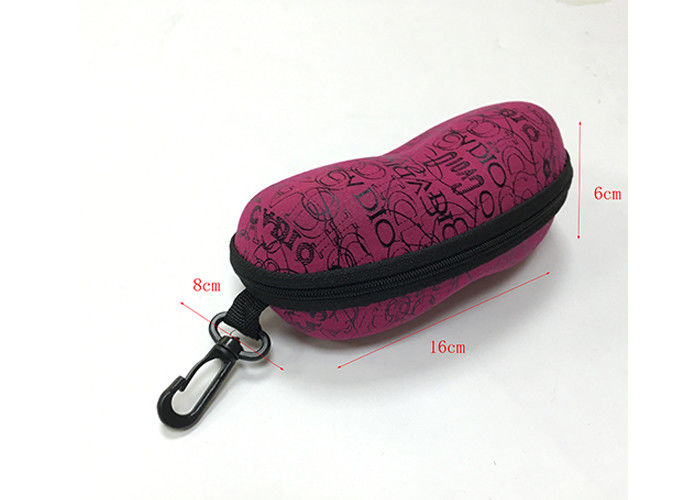 Girl Pink Eva Zipper Case / Protective Glasses Case Waterproof PU Fabric Shockproof