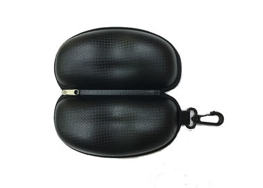 Pure Black Color EVA Glasses Case Waterproof PU Fabric 160*80*60MM
