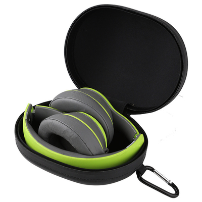 Durable Stable Hard Shell Headphone Case 15*21*10 cm With Zipper