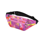 Custom 3-Zipper Pockets Sports Workout Traveling Running Waist Bag Fanny Pack Belt Bag