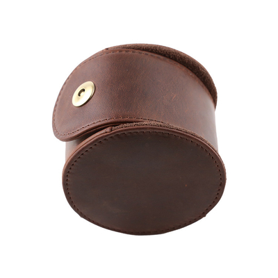 Handcrafted Full Leather Detachable Display Pillow Travel Watch Storage Watch Box Case for 1 Slot
