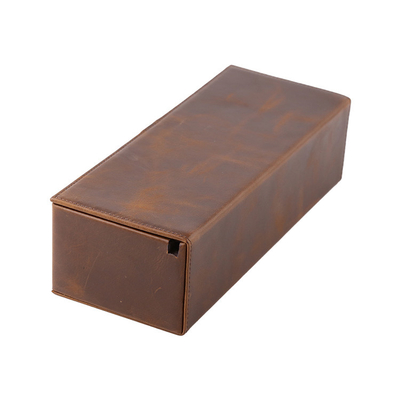 3 Slots Luxury Double Open Watch Box Case Cow Leather Watch Travel Case Storage Organizer Box