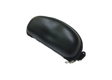 Pure Black Color EVA Glasses Case Waterproof PU Fabric 160*80*60MM