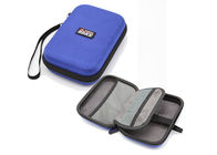 Blue Nylon EVA Tool Case With Insert And Elastic Bands For Electronic Devices