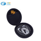 Black EVA Headphone Case Internal Accessory Pocket For USB Cable , Easy Carrying
