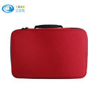 Waterproof Red EVA Tool Case / Camera Hard Case With Zipper , 320x220x70mm