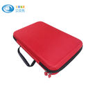 Waterproof Red EVA Tool Case / Camera Hard Case With Zipper , 320x220x70mm