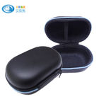 Black Portable Storage EVA Headphone Case , Water Proof Eva Earphone Case