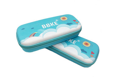 ECO - Friendly Promotion Hard Cover Pencil Case , Eva Zipper Case Custom Printed