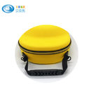 Yellow Color Cap Carrying Hard EVA Case Bag With Shoulder Straps , SGS Pass