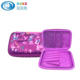 Custom Waterproof Colorful PU Leather EVA Pencil Case No Handle 220x150x40mm