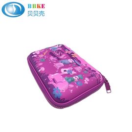 Custom Waterproof Colorful PU Leather EVA Pencil Case No Handle 220x150x40mm