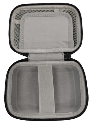 Waterproof Small Headphone Earbud Carrying Storage Pouch Black Eva Mini Earphone Charging Case With Zipper Custom