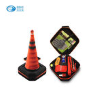 Emergency Rescue Kit EVA Tool Case For Vehicle / Retractable Reflective Cone Barrier Bag