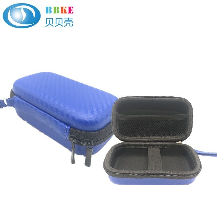 Customized Protective Travel EVA Watch Case Eva Earphone Case Box With Carbon Fiber PU